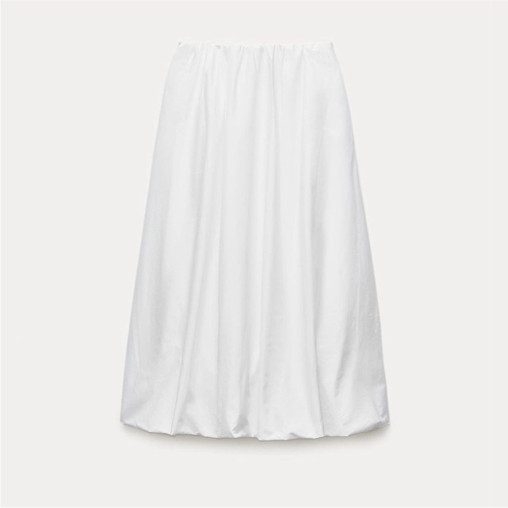 Zara Classic White Maxi Skirt